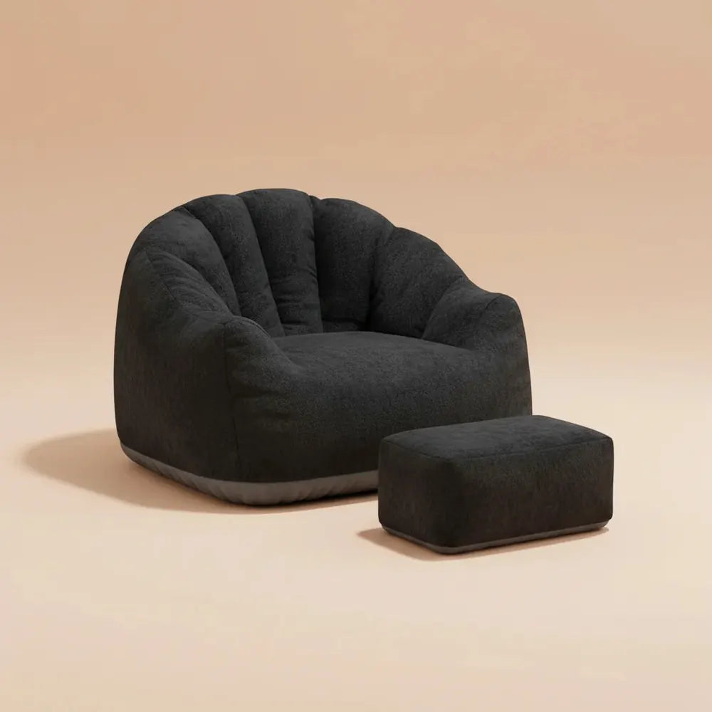 Canapé une place Bear Paw avec pouf – Sublimez votre espace détente