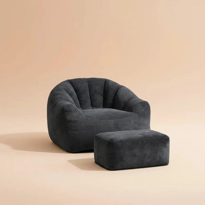 Canapé une place Bear Paw avec pouf – Sublimez votre espace détente