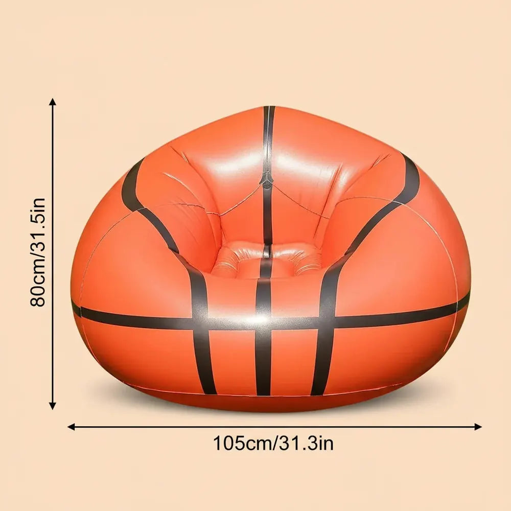 Canapé pouf créatif style sportif (basketball, football) pour chambre d'enfants et salon, idéal pour