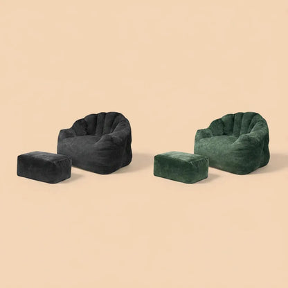 Canapé une place Bear Paw avec pouf – Sublimez votre espace détente