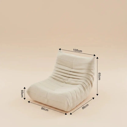 Pouf XXL pour un coin douillet, fauteuil pouf gaming, pouf en laine d'agneau, canapé/canapé de sol, 