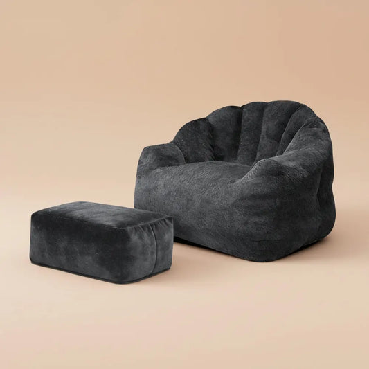Canapé une place Bear Paw avec pouf – Sublimez votre espace détente
