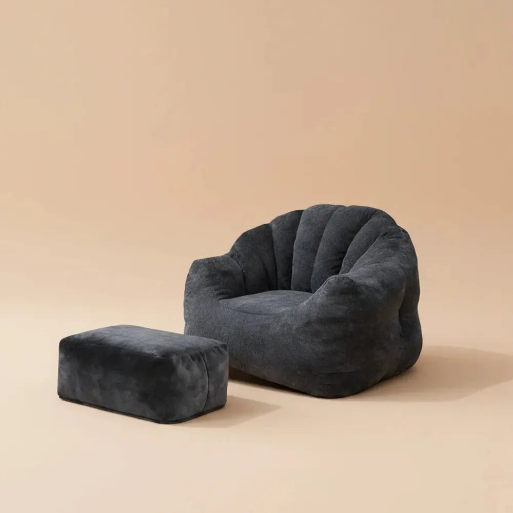 Canapé une place Bear Paw avec pouf – Sublimez votre espace détente