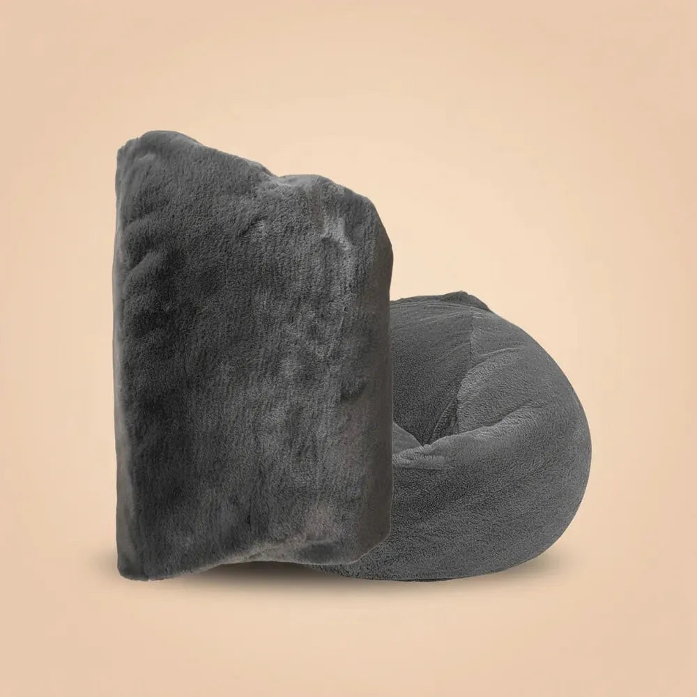 AfricBig-Juste de canapé en fourrure moelleuse pour adultes et enfants, housse de pouf personnalisée