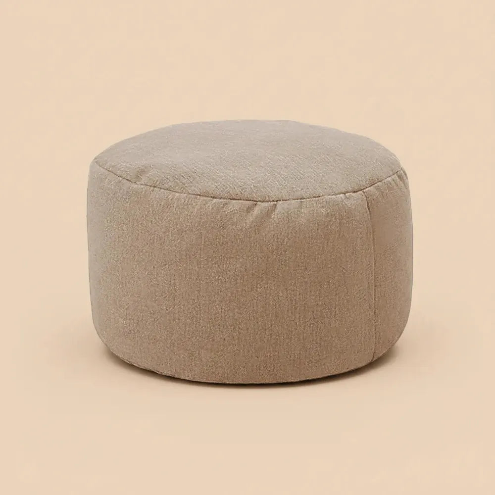 OTAUTAU chaise de pouf en lin avec remplissage pouf en peluche repose-pieds Pouf chaise Ottoman Tata