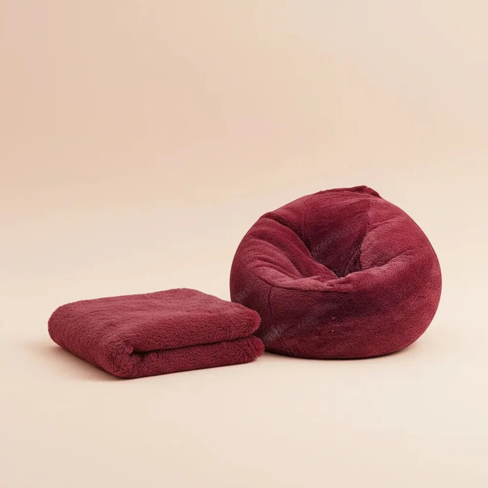 AfricBig-Juste de canapé en fourrure moelleuse pour adultes et enfants, housse de pouf personnalisée