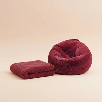 AfricBig-Juste de canapé en fourrure moelleuse pour adultes et enfants, housse de pouf personnalisée