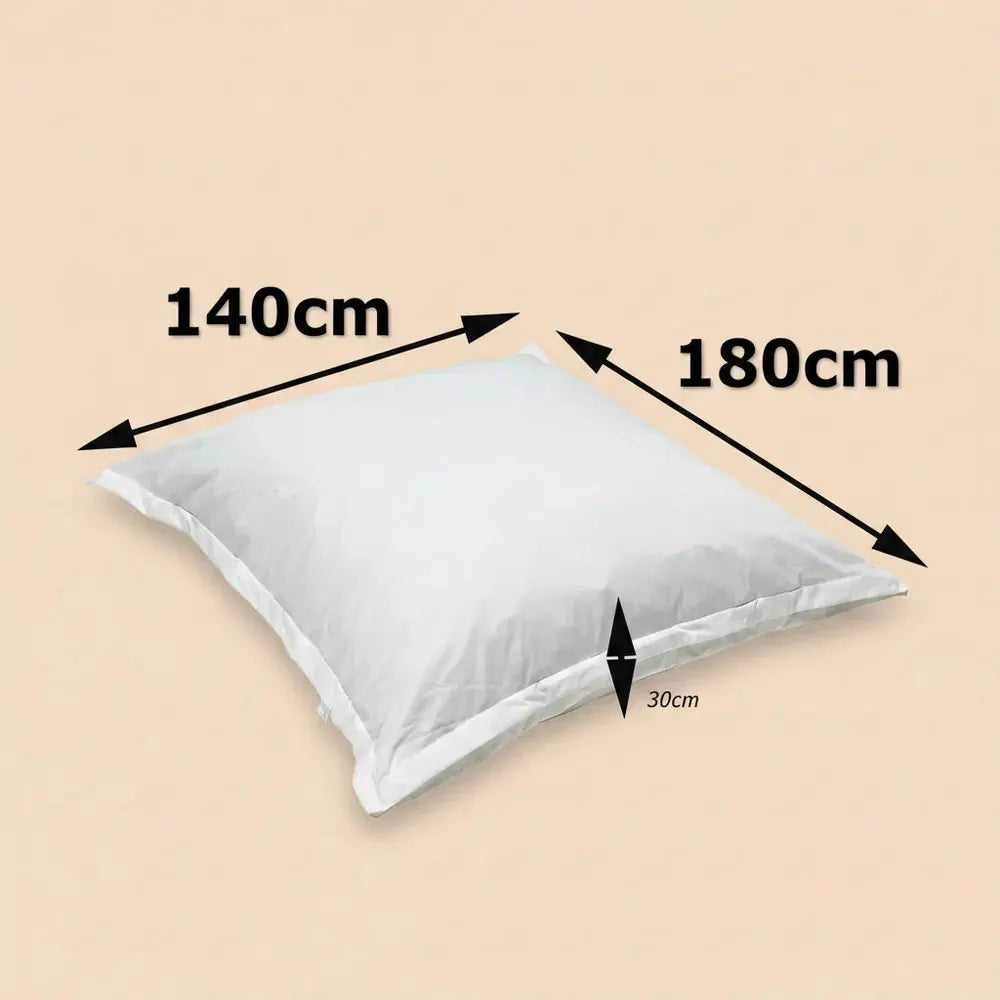 Sac pouf carré extra grand 140x180cm, sac de lavage intérieur, housse de canapé sans rembourrage, po