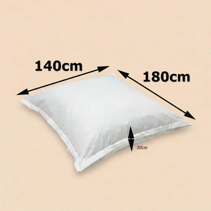 Sac pouf carré extra grand 140x180cm, sac de lavage intérieur, housse de canapé sans rembourrage, po