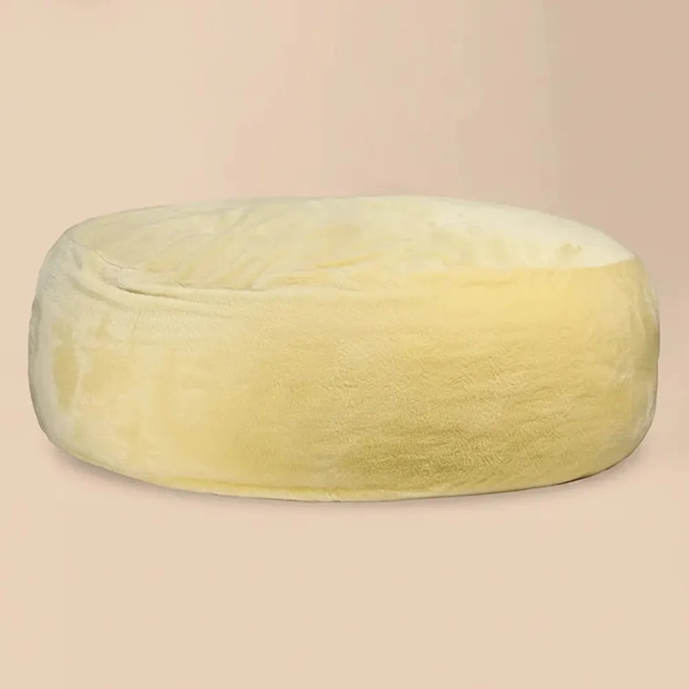 SAC de haricots en tissu Sherpa blanc pour deux personnes, siège géant xxl, fausse fourrure, très gr