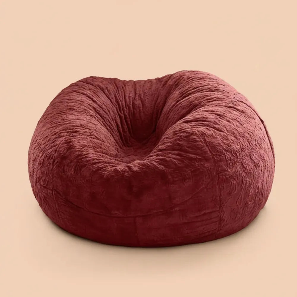 Housse de canapé en forme de pouf géant, douce et confortable, en fourrure moelleuse, pour lit, cana