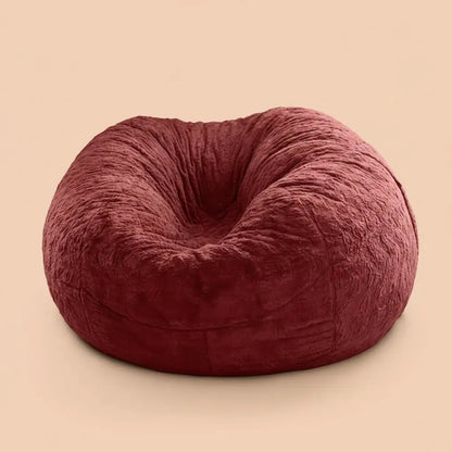 Housse de canapé en forme de pouf géant, douce et confortable, en fourrure moelleuse, pour lit, cana