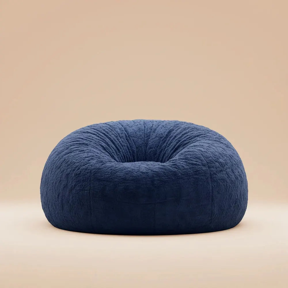 Housse de canapé en forme de pouf géant, douce et confortable, en fourrure moelleuse, pour lit, cana
