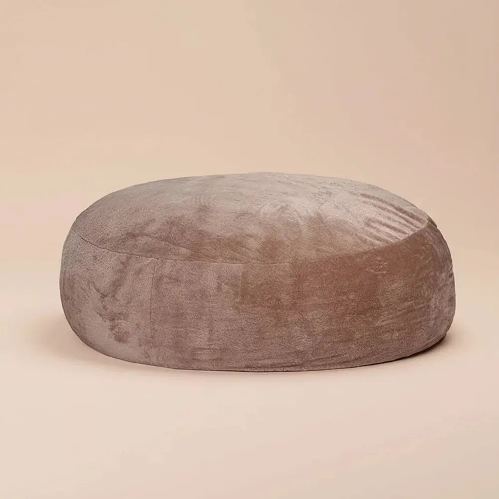 SAC de haricots en tissu Sherpa blanc pour deux personnes, siège géant xxl, fausse fourrure, très gr