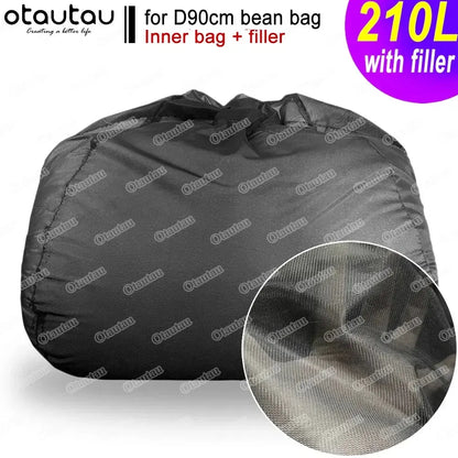 OTUATAU 150-240L Garniture intérieure de pouf avec remplissage en billes de polystyrène EPS, sac de 
