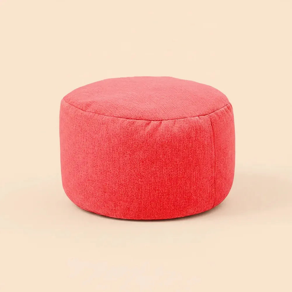 OTAUTAU chaise de pouf en lin avec remplissage pouf en peluche repose-pieds Pouf chaise Ottoman Tata