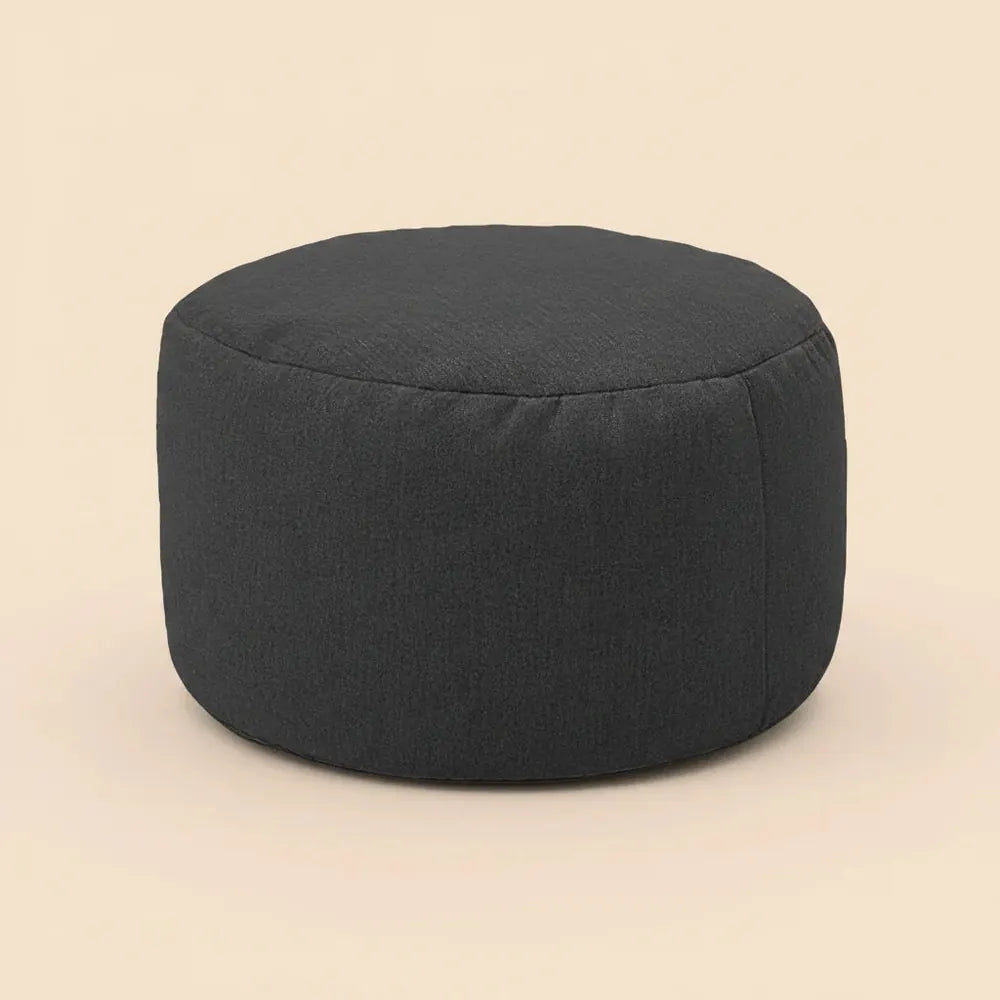 OTAUTAU chaise de pouf en lin avec remplissage pouf en peluche repose-pieds Pouf chaise Ottoman Tata