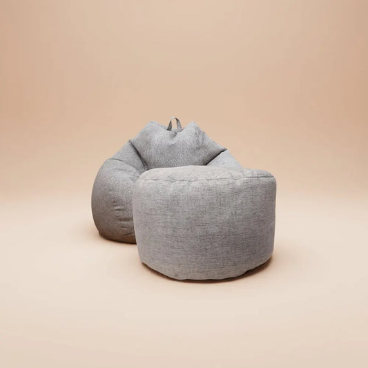OTAUTAU chaise de pouf en lin avec remplissage pouf en peluche repose-pieds Pouf chaise Ottoman Tata