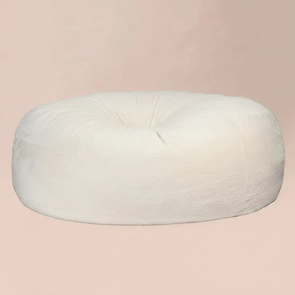 SAC de haricots en tissu Sherpa blanc pour deux personnes, siège géant xxl, fausse fourrure, très gr