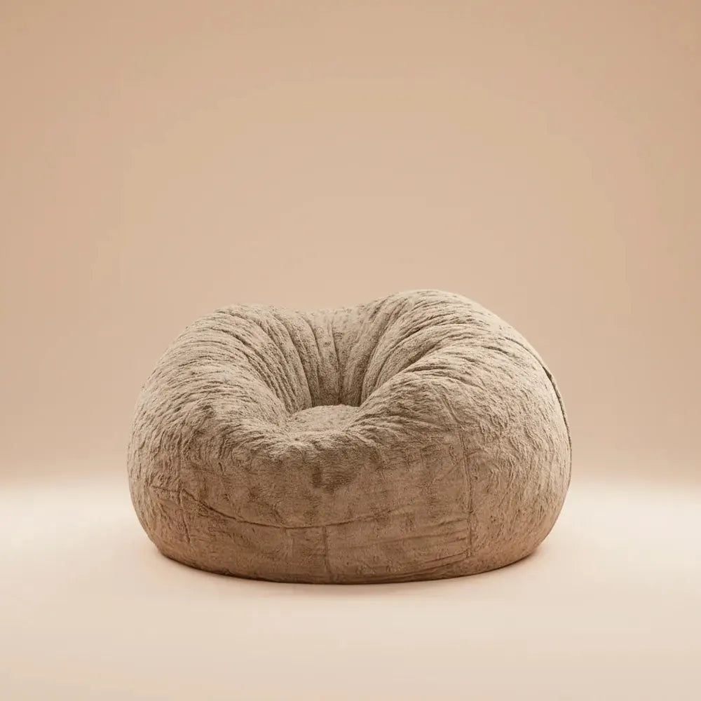 Housse de canapé en forme de pouf géant, douce et confortable, en fourrure moelleuse, pour lit, cana