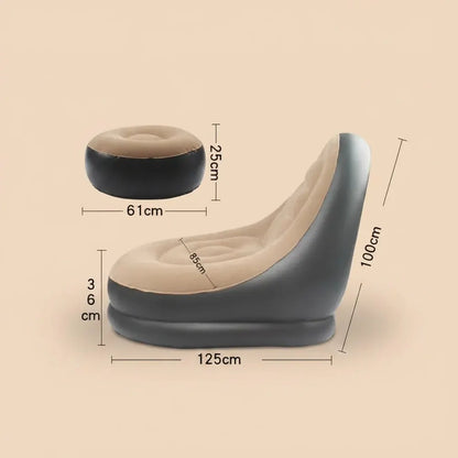 Canapés paresseux gonflables chaises chaise longue siège pouf Pouf bouffant canapé Tatami salon floc