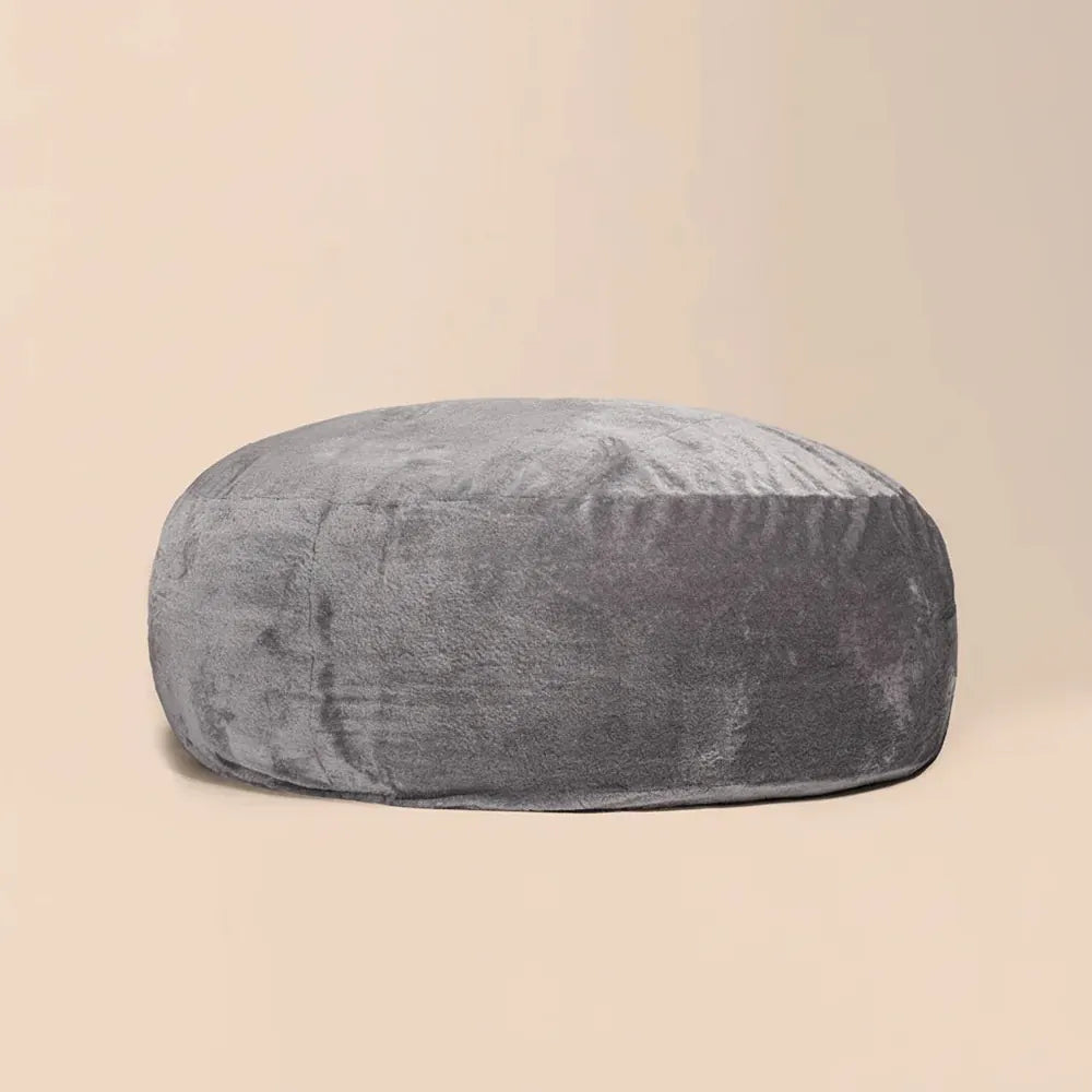 SAC de haricots en tissu Sherpa blanc pour deux personnes, siège géant xxl, fausse fourrure, très gr