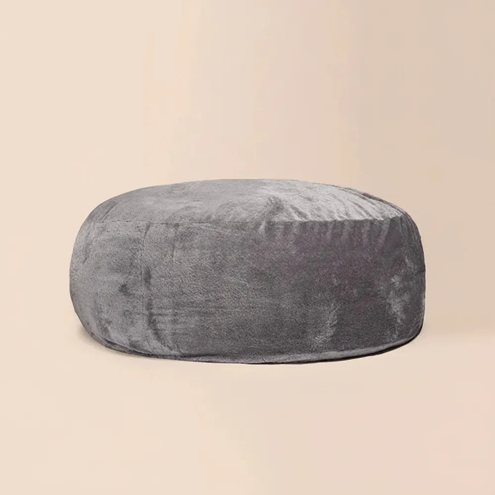 SAC de haricots en tissu Sherpa blanc pour deux personnes, siège géant xxl, fausse fourrure, très gr