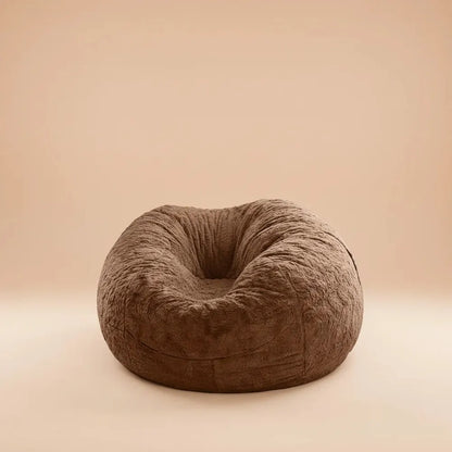 Housse de canapé en forme de pouf géant, douce et confortable, en fourrure moelleuse, pour lit, cana