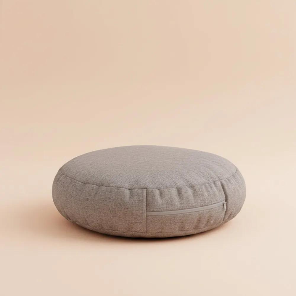 OTAUTAU chaise de pouf en lin avec remplissage pouf en peluche repose-pieds Pouf chaise Ottoman Tata