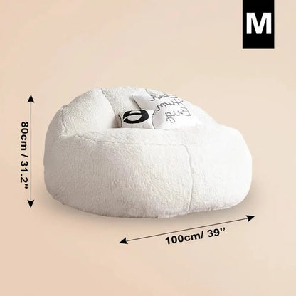 2021 nouveau Pouf canapé-lit Pouf sans remplissage en peluche géant pouf Ottoman Relax chaise longue