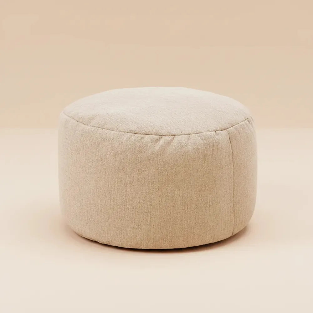 OTAUTAU chaise de pouf en lin avec remplissage pouf en peluche repose-pieds Pouf chaise Ottoman Tata