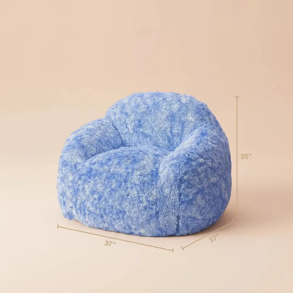 Fauteuil pouf, canapé pouf avec accoudoirs, fauteuil paresseux moelleux en mousse pour la lecture et