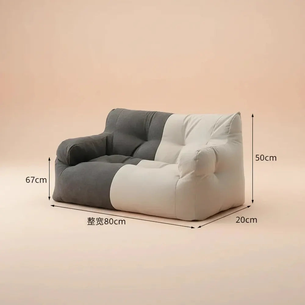 Gaint Paresseux Bean Bag Canapé avec rembourrage en mousse en peluche Mattres de sol Grand canapé de