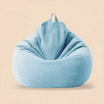 OTAUTAU Pouf en coton et lin de 90 cm (3 pieds) avec rembourrage, fauteuil d'angle paresseux, canapé