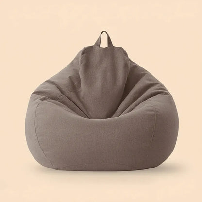 OTAUTAU Pouf en coton et lin de 90 cm (3 pieds) avec rembourrage, fauteuil d'angle paresseux, canapé