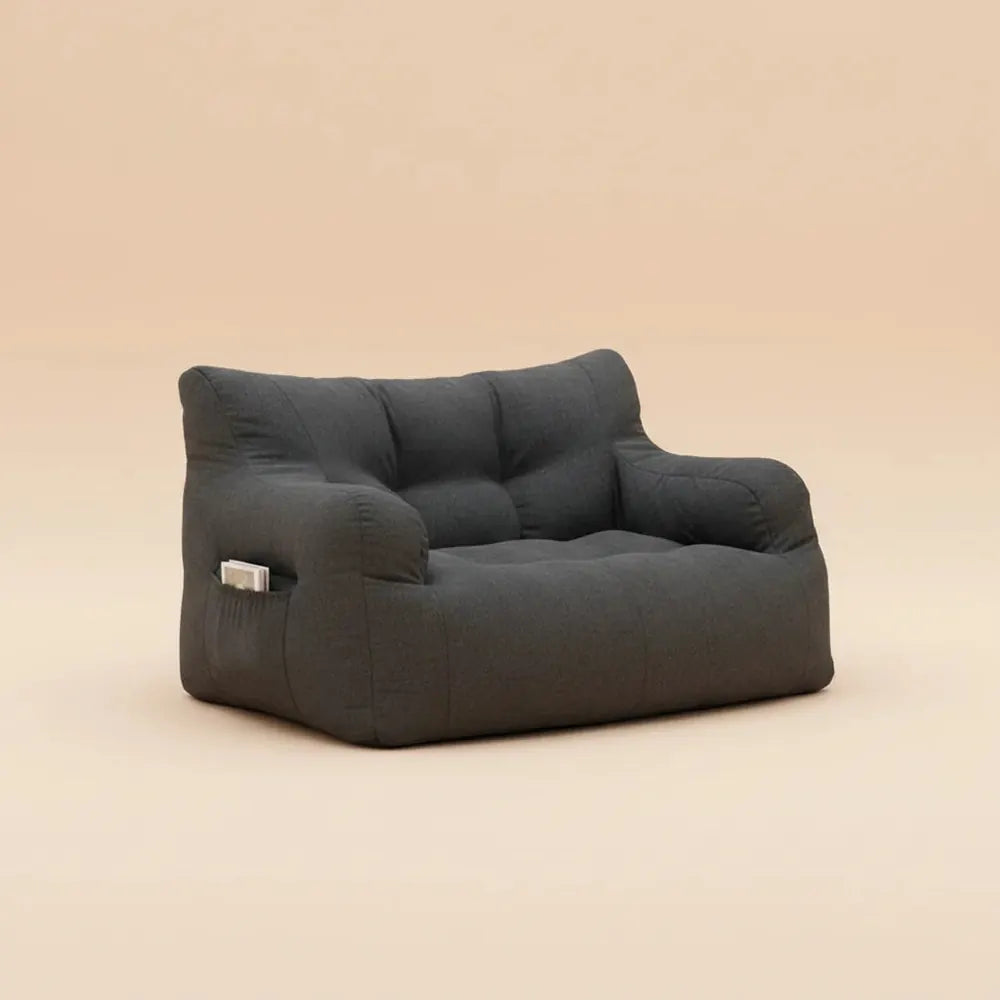 Canapés poufs 2 places, confortables et doux, pour salon, avec dossier confortable, portables, pour 
