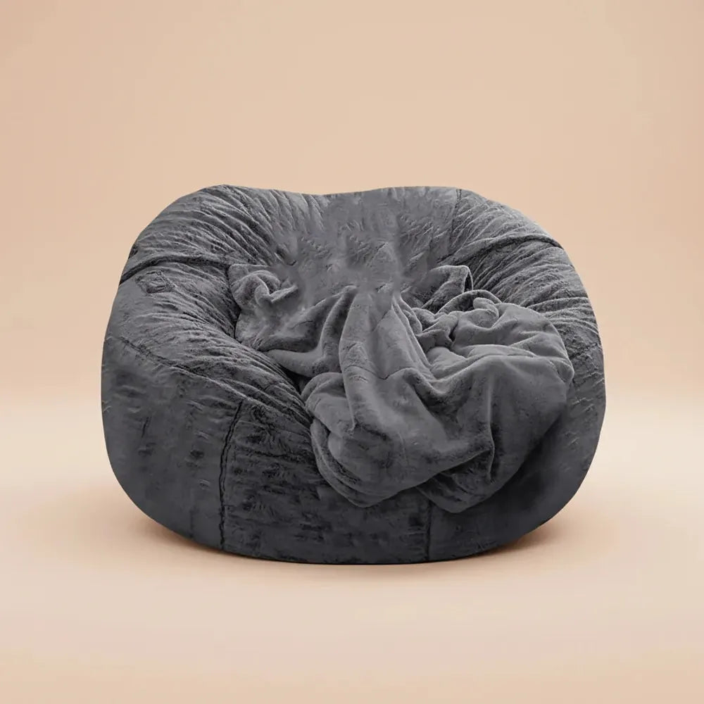 Housse de pouf utilitaire et flexible, anti-décoloration, pour pouf géant d'intérieur, anti-poussièr