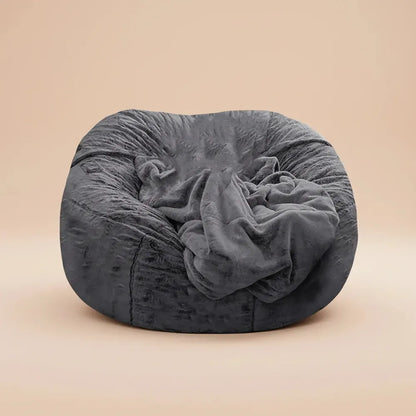 Housse de pouf utilitaire et flexible, anti-décoloration, pour pouf géant d'intérieur, anti-poussièr