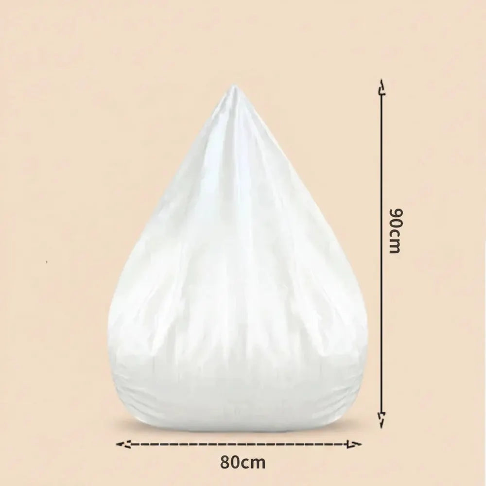 Juste de canapé paresseux sans remplissage, siège de chaise longue en lin, pouf, canapé bouffant, ta