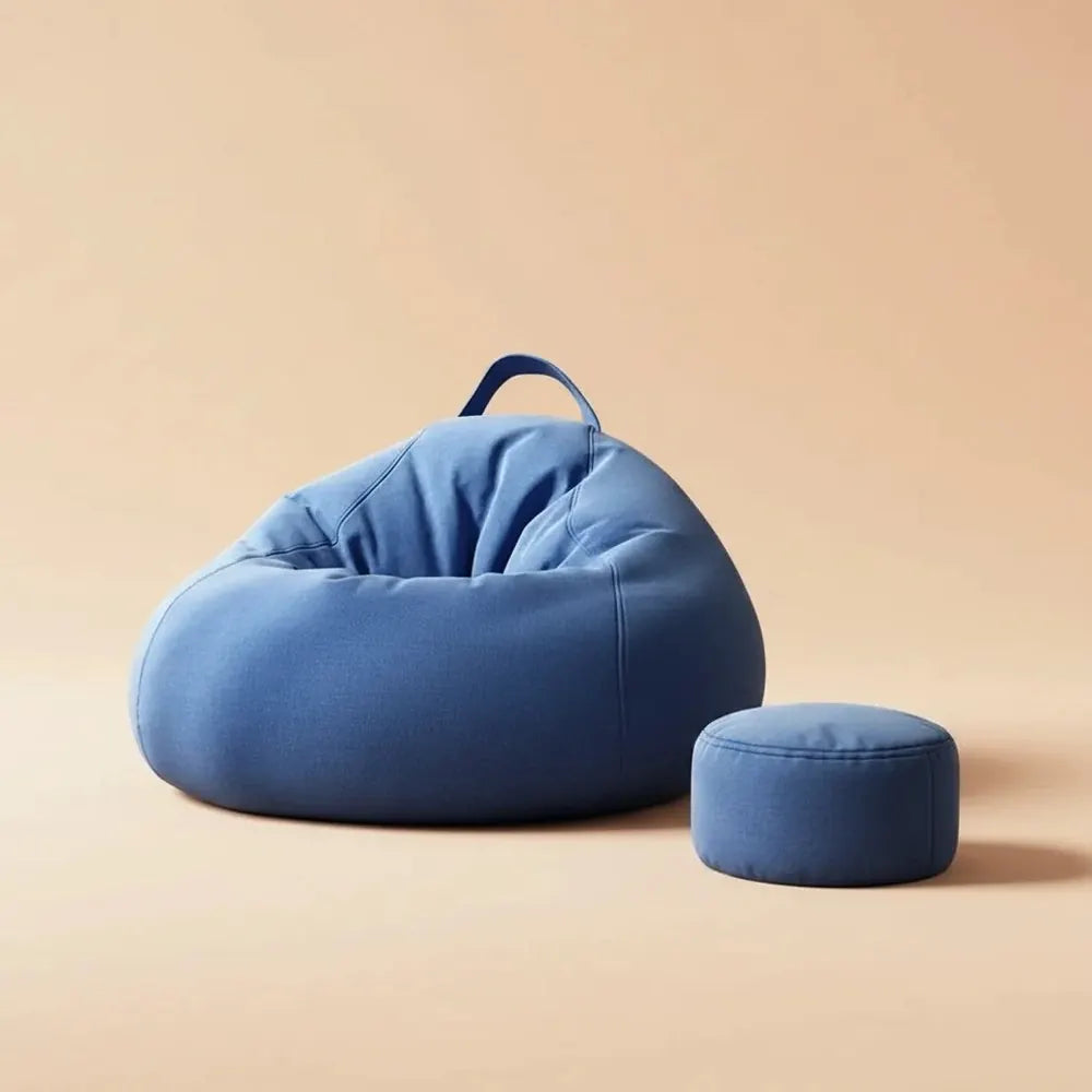 Pouf de sol individuel convertible en lit, avec rembourrage