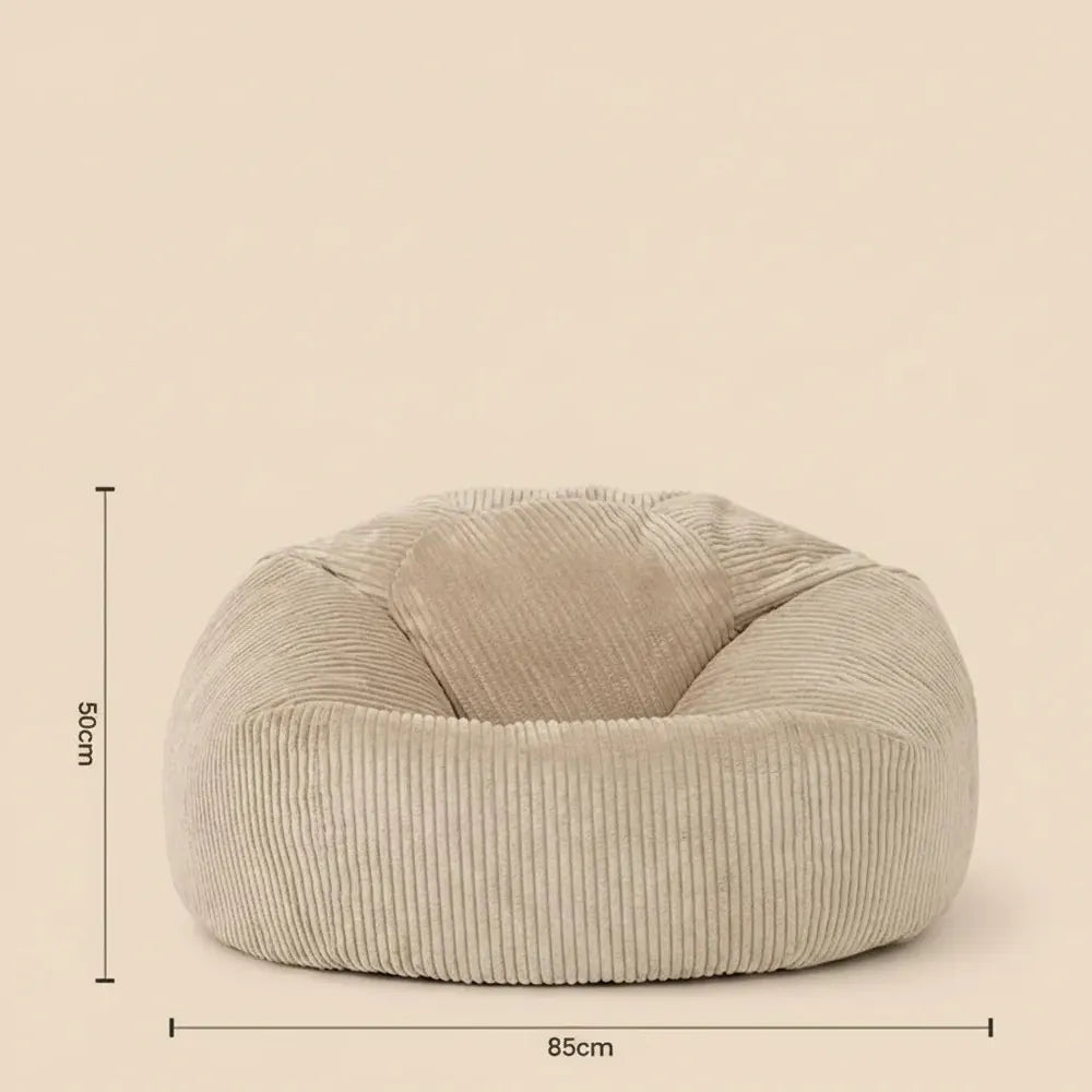 OTAUTAU-Pouf en velours côtelé/velours pour salon, fauteuil pouf avec remplissage d'angle