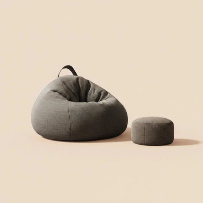 Pouf de relaxation moderne avec rembourrage pour 1 personne, canapé pouf d'extérieur, poufs de salon
