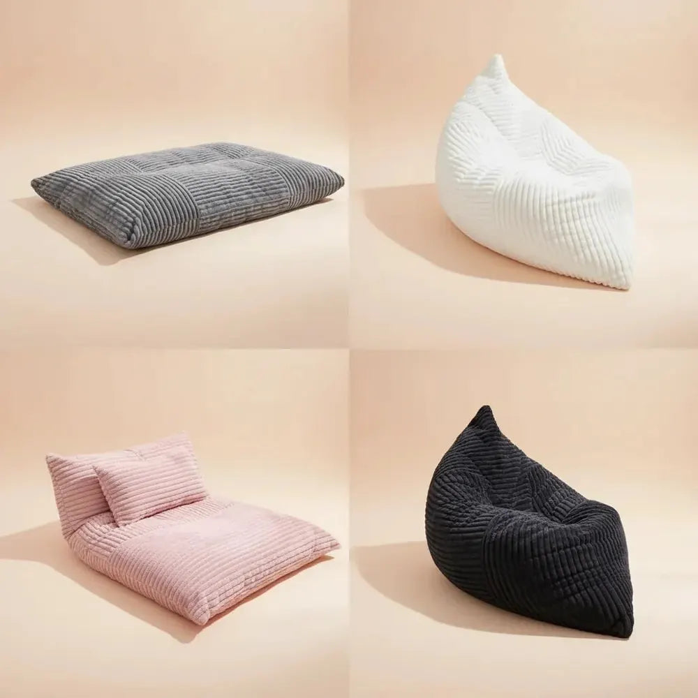Fauteuil pouf convertible surdimensionné – Votre espace confortable pour la détente et les moments e