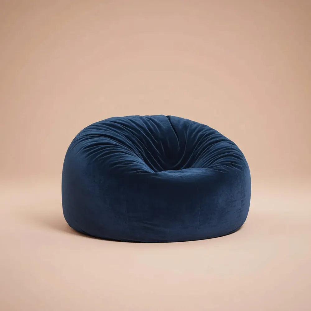 Fauteuil pouf 4 en 1 pour adulte, grand fauteuil pouf de 1,20 m avec rembourrage en mousse à mémoire