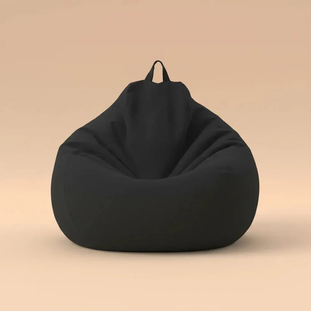 OTAUTAU rempli 70 cm pouf canapé avec remplissage grand coton lin paresseux pouf chambre chaise bouf