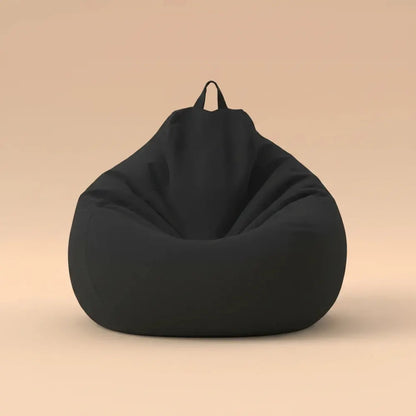 OTAUTAU rempli 70 cm pouf canapé avec remplissage grand coton lin paresseux pouf chambre chaise bouf