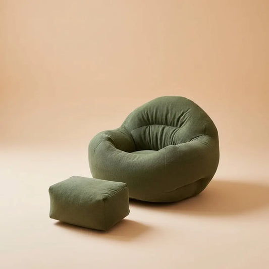 Canapé pouf géant moderne pour salon, balcon et chambre, confortable et relaxant, avec ottoman, mobi
