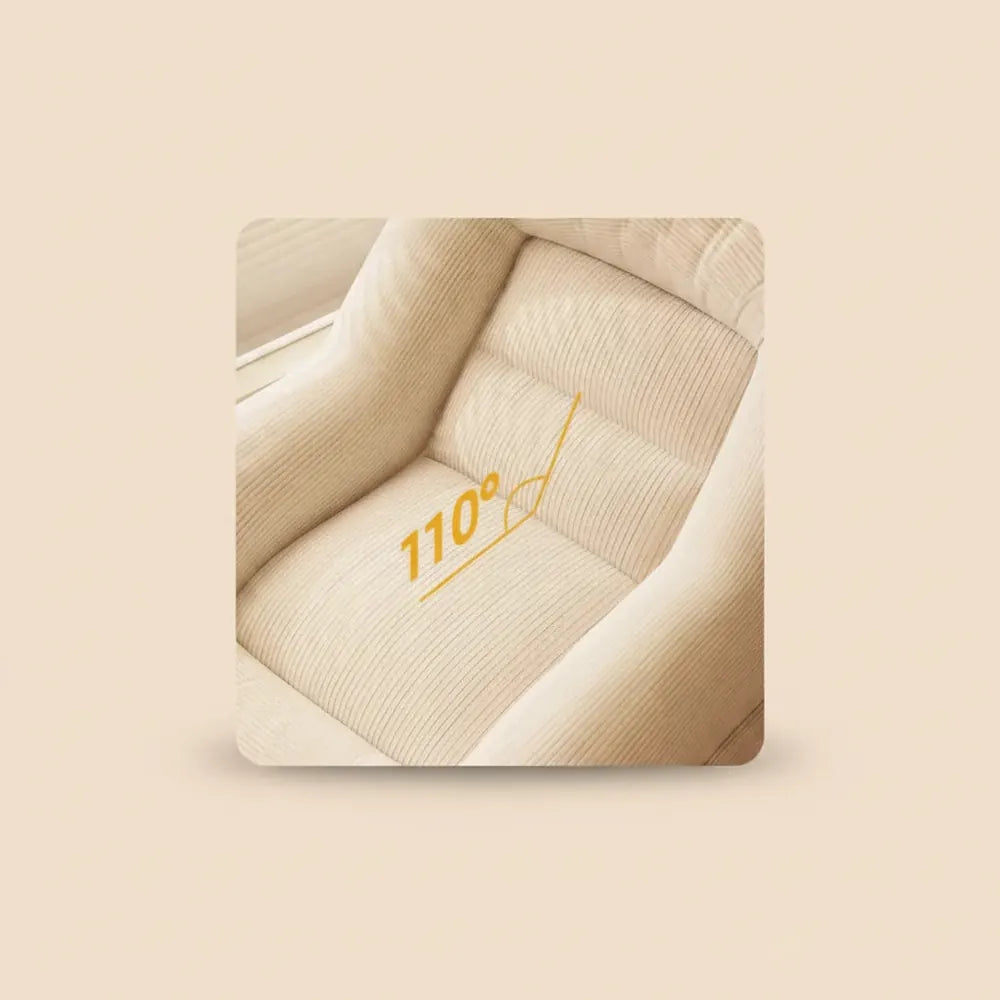Fauteuil pouf individuel, canapé paresseux pour dormir, design dossier inclinable à 110 degrés, maté