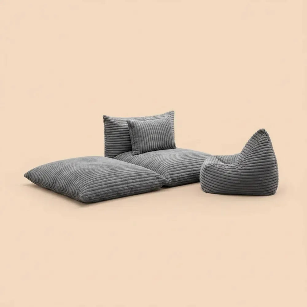 Fauteuil pouf convertible surdimensionné – Votre espace confortable pour la détente et les moments e