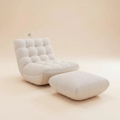Chaise de pouf minimaliste moderne, chaise longue remplie de mousse EPS, canapé-lit pour adultes et 